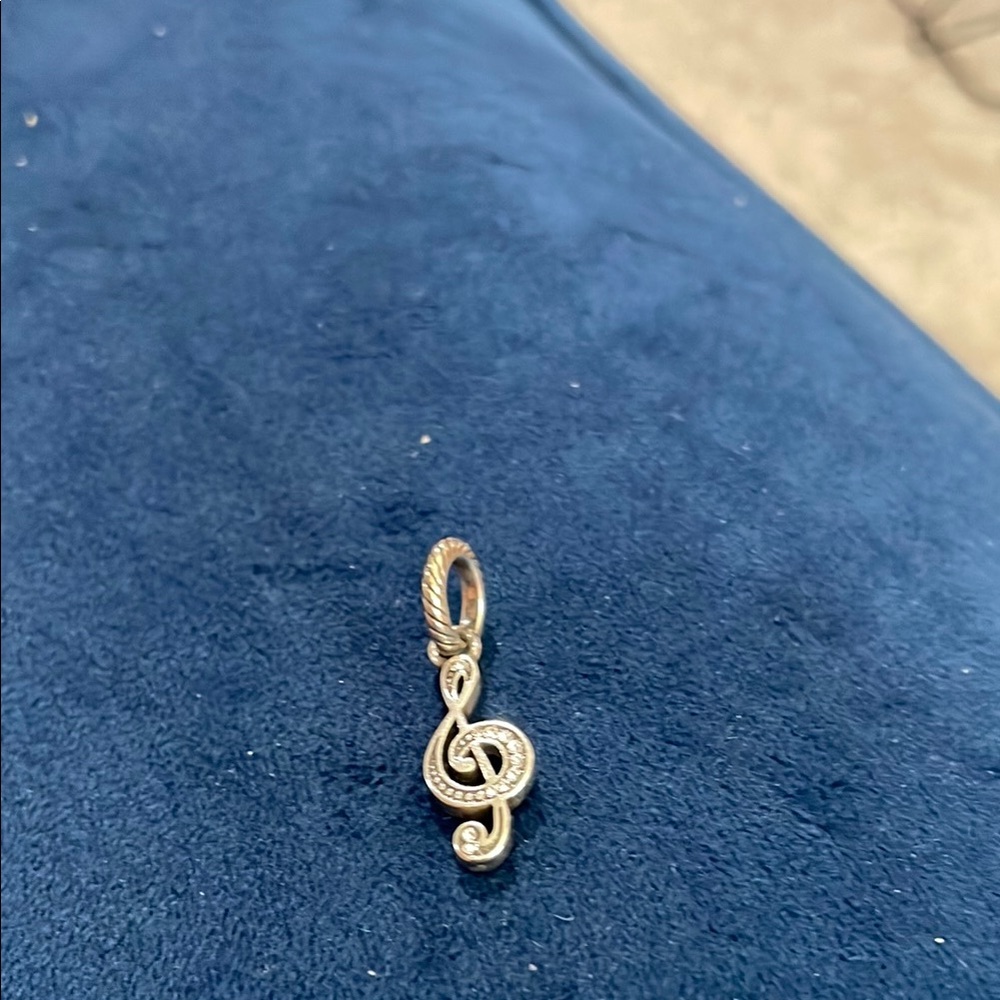 Brighton Silver Treble Clef charm